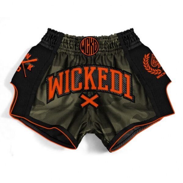 Short de Boxe Thaï Wicked One MT/KICK Camo/Kaki