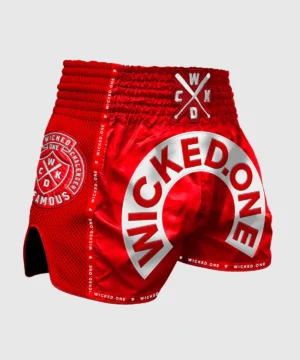 Short De Muay Thai Wicked One Herd - Rouge