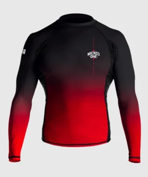 Rashguard À Manches Longues Wicked One Ghost - Noir/Rouge