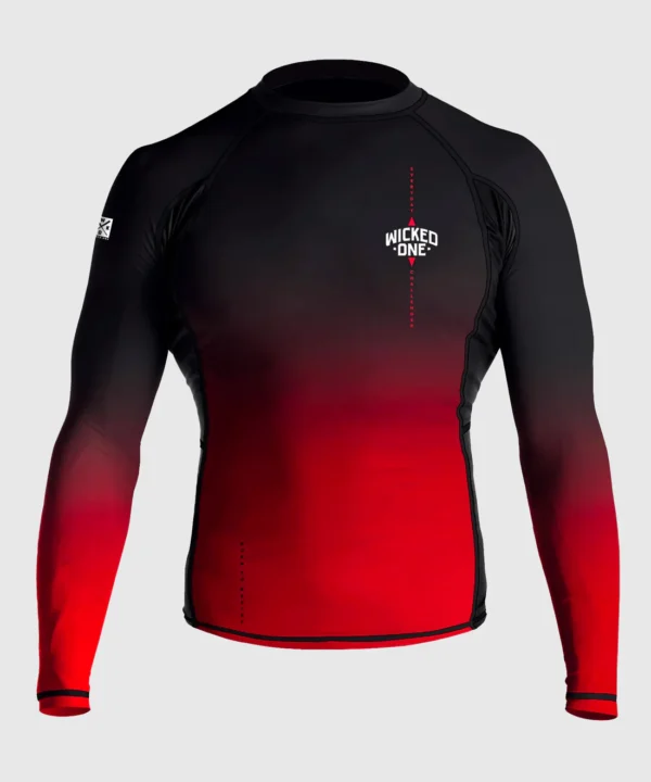 Rashguard À Manches Longues Wicked One Ghost - Noir/Rouge