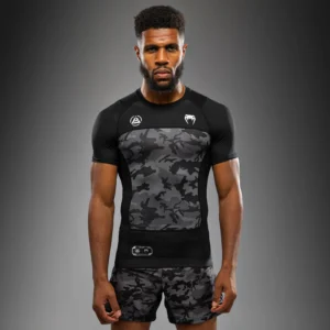 Rashguard manches courtes Venum x Polaris - Noir/Gris
