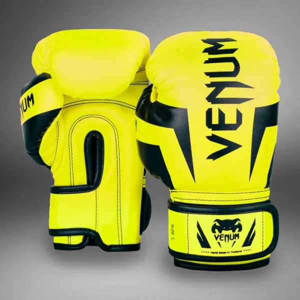 Gants de boxe enfant Elite Venum Jaune Fluo