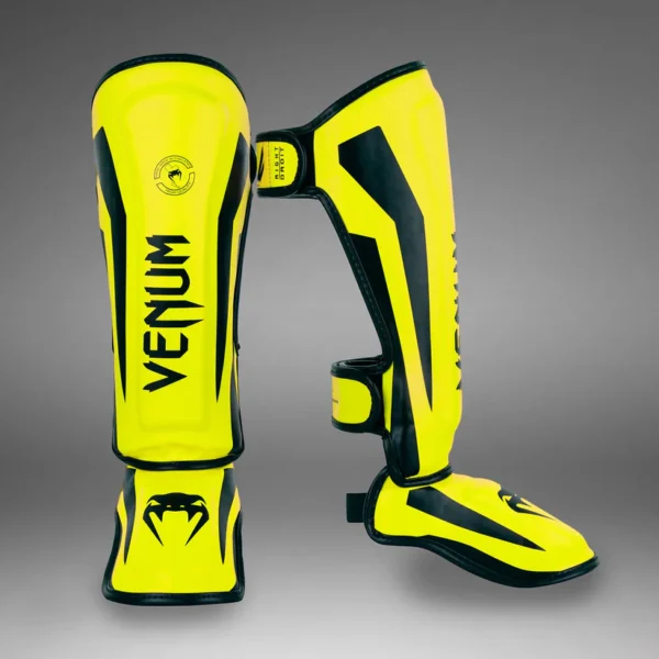 Protège-Tibias Enfant Venum Elite Jaune Fluo