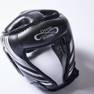 Casque CHAMPBOXING Face Ouverte - Noir