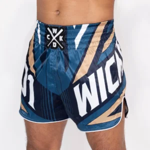 Short de Muay Thaï Wicked One Havoc – Navy/Blanc