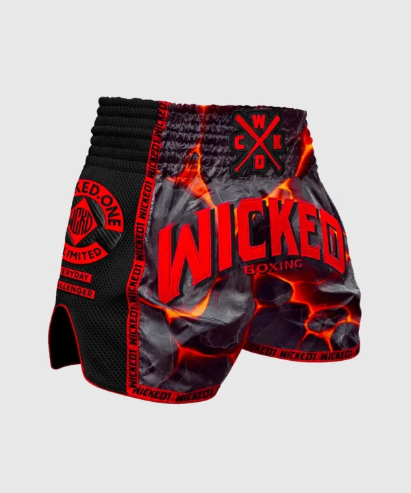 Short De Muay Thai Wicked One Magma - Noir/Rouge Short De Muay Thai Wicked One Magma - Noir/Rouge