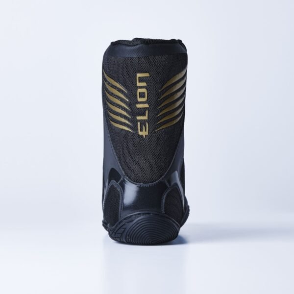 Chaussures de Boxe ELION Rapide Noir/Or Réflechissant réflective