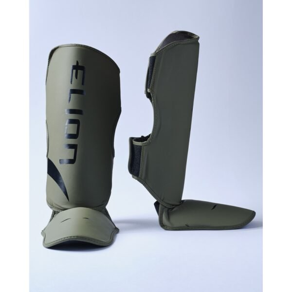 Protège tibias ELION EXTRAVAGANT Kaki/Noir