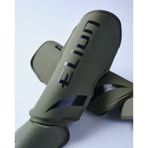 Protège tibias ELION EXTRAVAGANT Kaki/Noir