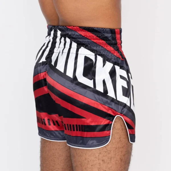 Short de Muay Thaï Wicked One District – Gris/Rouge