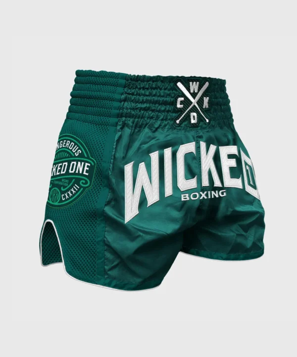 Short De Muay Thai Wicked One Block - Vert Short De Muay Thai Wicked One Block - Vert