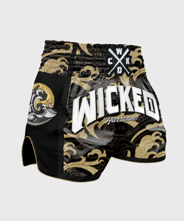 Short De Muay Thai Wicked One Hurricane - Or/Noir