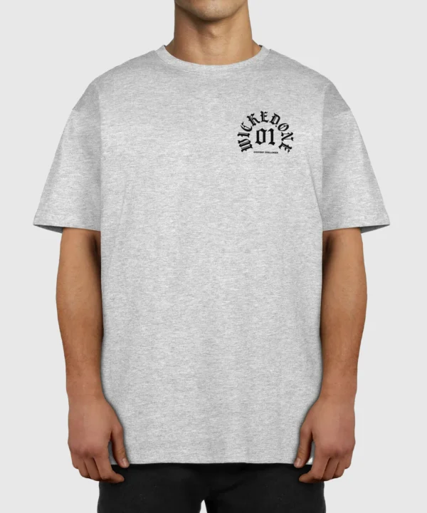 T-Shirt Oversize Wicked One Goat - Gris