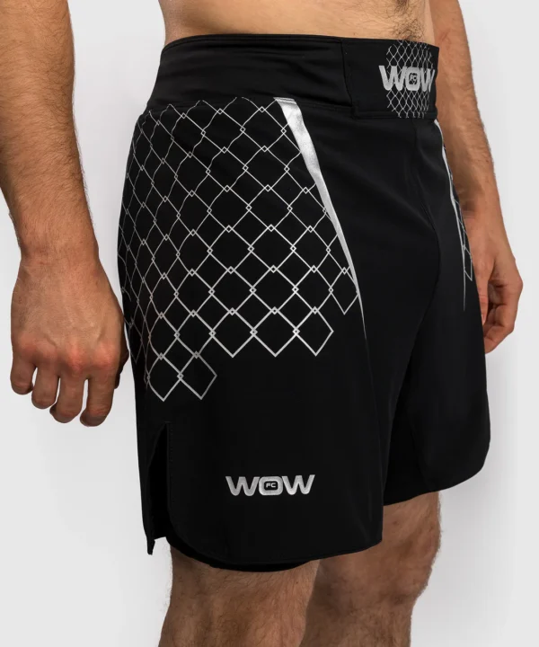 Short de Combat pour Hommes Venum x WOW FC - Noir/ Gris