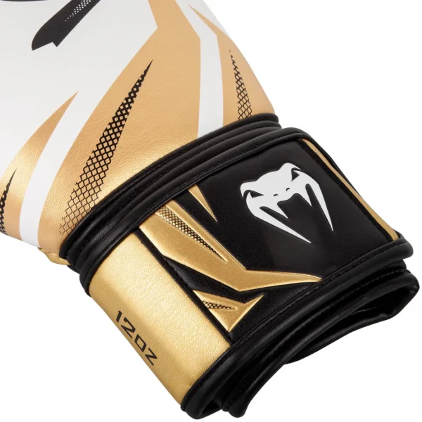 Gants de boxe Venum Challenger 3.0 – Blanc/Noir/Or Gants de boxe Venum Challenger 3.0 – Blanc/Noir/Or