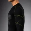 Rashguard Manches Longues Venum Training Camp 4.0 - Noir/Vert fluo