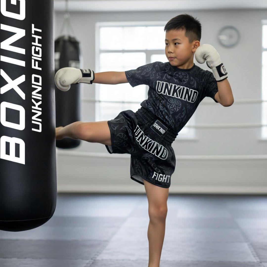 T-shirt de boxe pieds-poings enfant – Léger &amp;amp; respirant